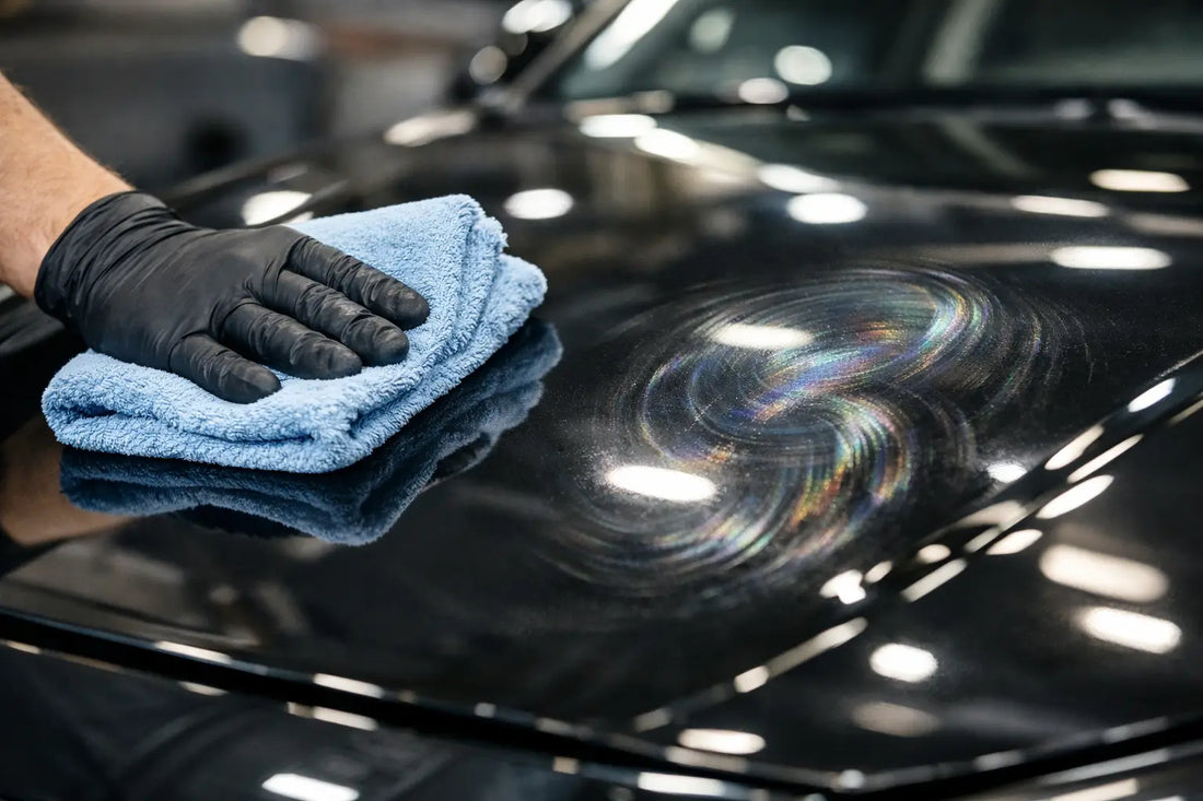 Pourquoi une microfibre laisse des hologrammes