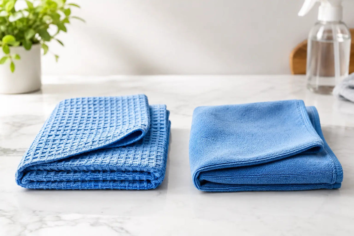 Microfibre gaufrée versus lisse : le bon choix