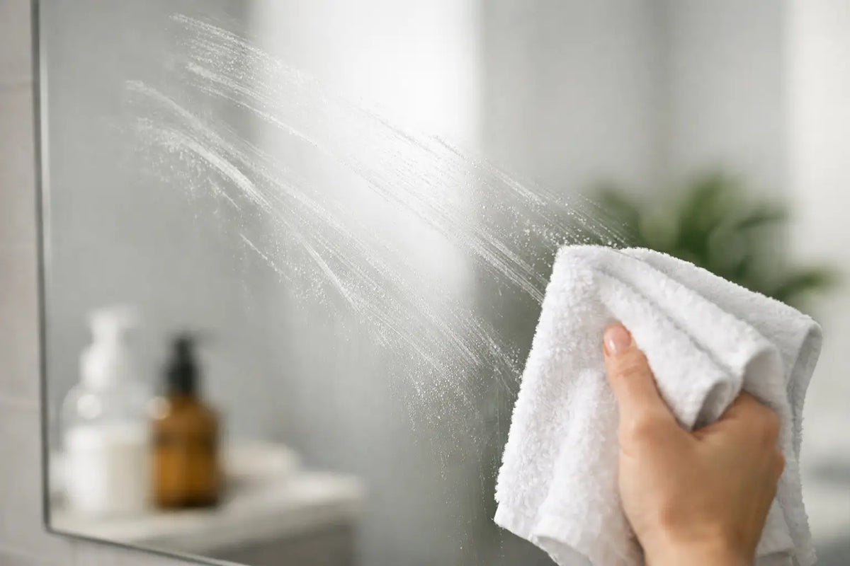 Pourquoi ma serviette laisse des traînées ?