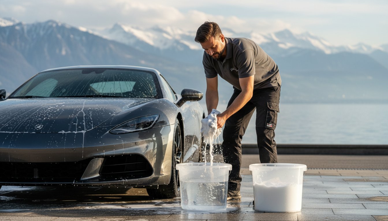 Technique de lavage auto à deux seaux : Le guide ultime pour un résultat sans micro-rayures