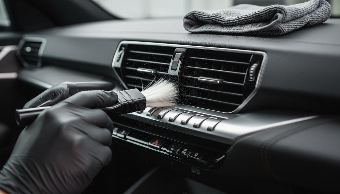 Microfibre et pinceau detailing : Le guide pour nettoyer vos aérateurs sans concession
