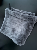 Serviette Microfibre de séchage Mini Twisted Loop 2000GSM LAB514, grise, format 40X40 cm.